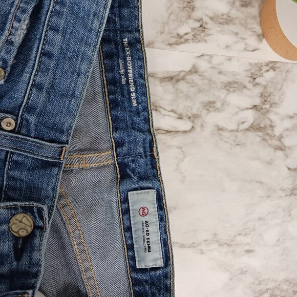 ADRIANO GOLDSCHMIED THE EX-BOYFRIEND slouchy slim jeans women's size 26 - Picture 8 of 8